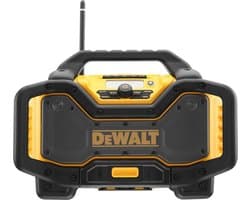 DeWALT DCR027 18V Li-Ion accu DAB+ Bouwradio met oplaadfunctie - werkt op netstroom & accu