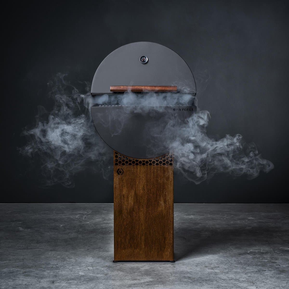 HNYGRLL serie 1 barbecue met cortenstalen zuil en volledig accessoirepakket — afbeelding 1