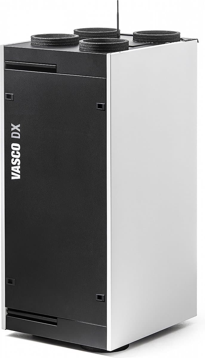 Vasco DX6 WTW unit met modulerende bypass en draadloze RF schakelaar, 545 m³/h — afbeelding 1
