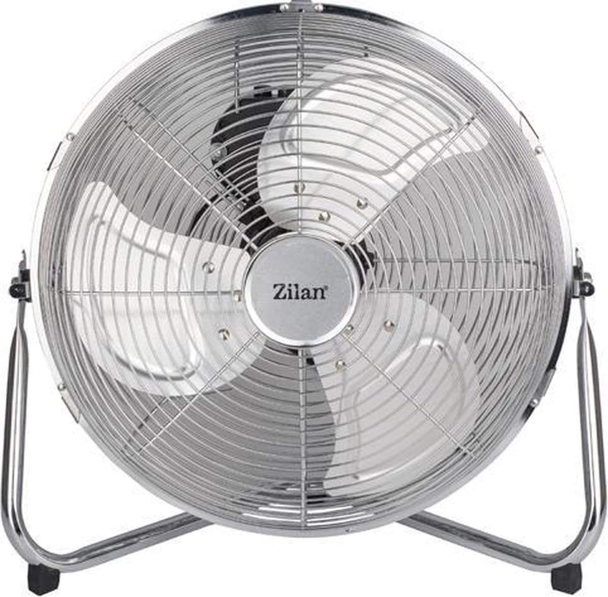 Zilan - Vloerventilator - Heavy duty - retro look - aluminium - 14 inch — afbeelding 1