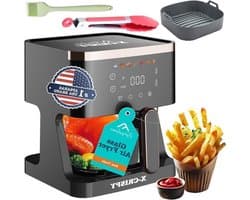 APSARAS glazen heteluchtfriteuse - Inhoud 5,7 l - Transparante kom - Voor convectie, grillen, stomen en braden