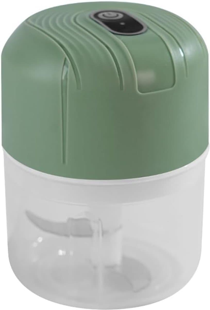 Mini-hakmolen - elektrisch - draagbaar - oplaadbaar via USB - 250 ml - voor het hakken van knoflook - chili - uien - vlees — afbeelding 1