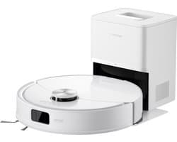 Roborock Q10 S5+ Robotstofzuiger en Dweil met Zelflediging– Zuigkracht van 10000 Pa–Vibrerende dweilpads– Handsfree Reinigen tot 7 Weken– Dubbel Anti-klitontwerp– Automatisch dweilen– Obstakelvermijding–Wit– S8 Plus Upgrade