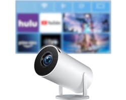 SNJY® Mini Beamer - Mini Projector - Beamer Full HD - 180° Draaibaar - Wit