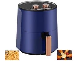Airfryer Oven - Hetelucht Friteuse - Koken met weinig olie - Intelligente Temperatuurregeling - 4.5 Liter - Blauw