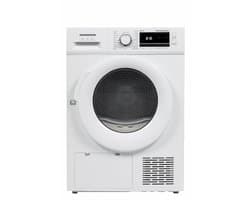 Heinner HHPD-M8G3PDD++ Warmtepompdroger – 9 kg – Energieklasse D – 16 Programma’s – Digitaal Display – Snelprogramma – Startuitstel – Anti-kreukfunctie – Trommelverlichting – Kinderslot – Wit – 5 Jaar Garantie — afbeelding 1