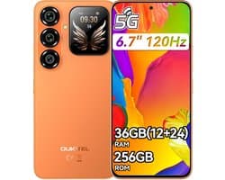 OUKITEL P2 Plus Smartphone 5G - 6,7" - 36GB RAM - 256GB ROM - Android 16 - 5000mAh 45W - GPS NFC OTG - mobiele telefoon - Oranje
