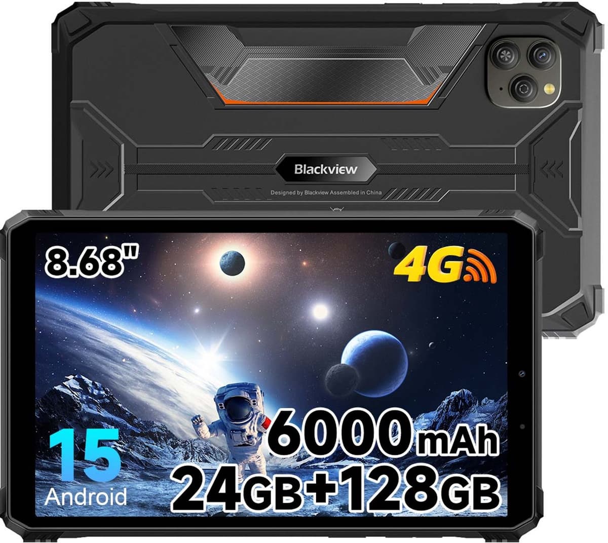 Tablet Blackview Active 5 Tablet 24GB(8+16) RAM 128GB ROM Zwart — afbeelding 1