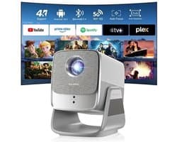 Beamer Native 1080p Full HD - Android 14 Smart Systeem - 16W Hi-Fi Luidsprekers - LCD Display - Voor Thuisbioscoop