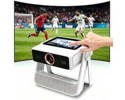 Beamer 1200 ANSI Lumen - Full HD 1080p Resolutie - LCD Scherm - WiFi 6 Bluetooth - Draagbare Thuisbioscoop Projector