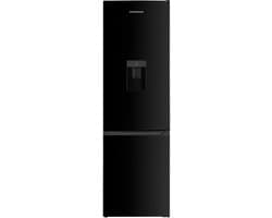 Heinner HC-HM260INVBKWDD Koel-vriescombinatie met Waterdispenser – 260 L – Inverter Compressor – Energieklasse D – Elektronische Bediening met Instelbare Thermostaat – Omkeerbare Deuren – Zwart – 5 Jaar Garantie