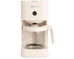 CREATE - Filterkoffiezetapparaat van 1,5 liter met warmhoudfunctie - Gebroken wit - THERA DRIP