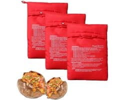 Set van 3 Herbruikbare Aardappelzakken voor Magnetron
