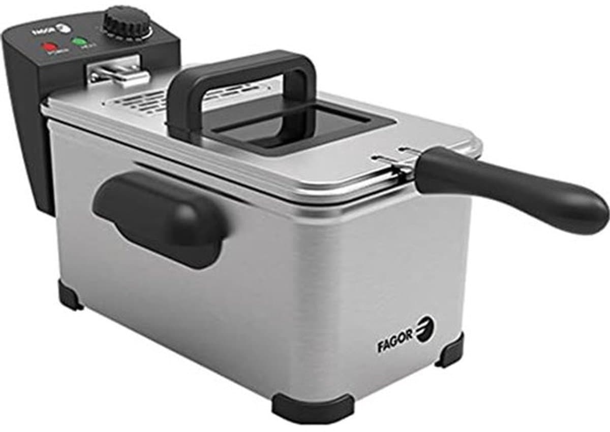 Elektrische Friteuse 3L - RVS, 2000W, Afneembaar & Vaatwasmachinebestendig — afbeelding 1