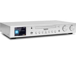 TechniSat DIGITRADIO 143 CD (V3) - HiFi-tuner, internetradio (DAB+, FM, Wi-Fi audio-streaming functie, Bluetooth, Spotify Connect, CD-speler, app-bediening, afstandsbediening