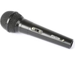 Microfoon - Dynamische microfoon Zwart voor karaoke en DJ's - Fenton DM100