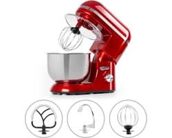 Klarstein keukenmachine, Knetmaschine met 5L kom, 1800W Profi keukenmachine met Knethaken en Schneebesen, Universal keukenmachine met 6 standen, Teigmaschine zum roeren, Kneten en Aufschlagen - Keukenmachine,2L 1800W - voor Keuken - Garde
