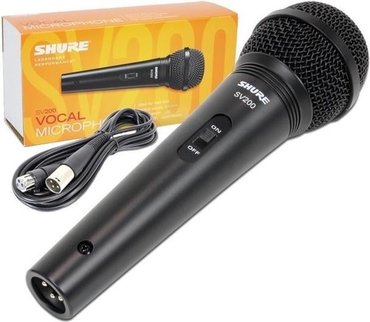 Shure SV200 microfoon Zwart Karaokemicrofoon — afbeelding 1