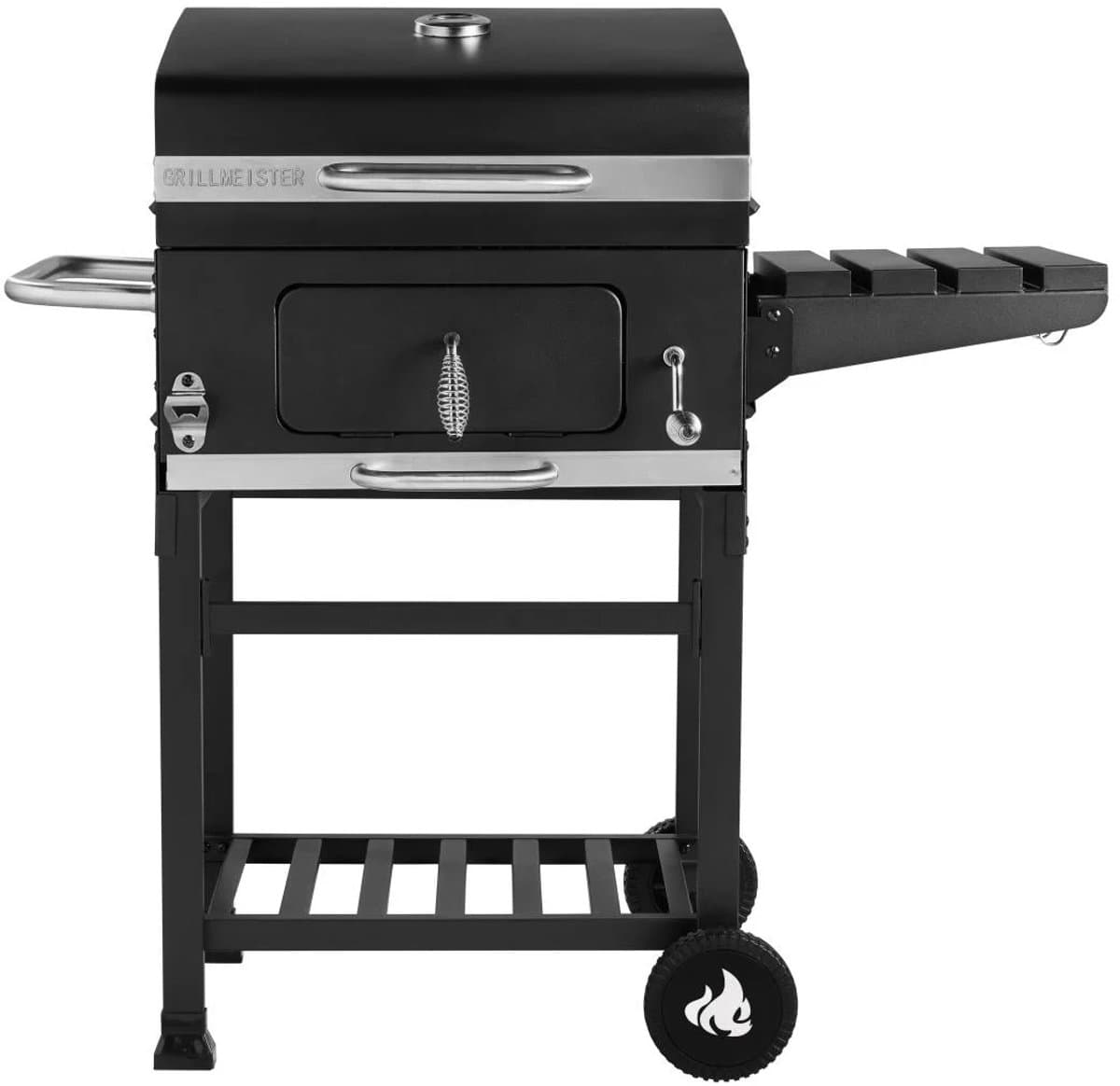 GRILLMEISTER Houtskool BBQ Kansas - Grilloppervlak: 52,5 x 40,5 cm - Kolenvat: 1,35 kg - Geïntegreerde thermometer — afbeelding 1