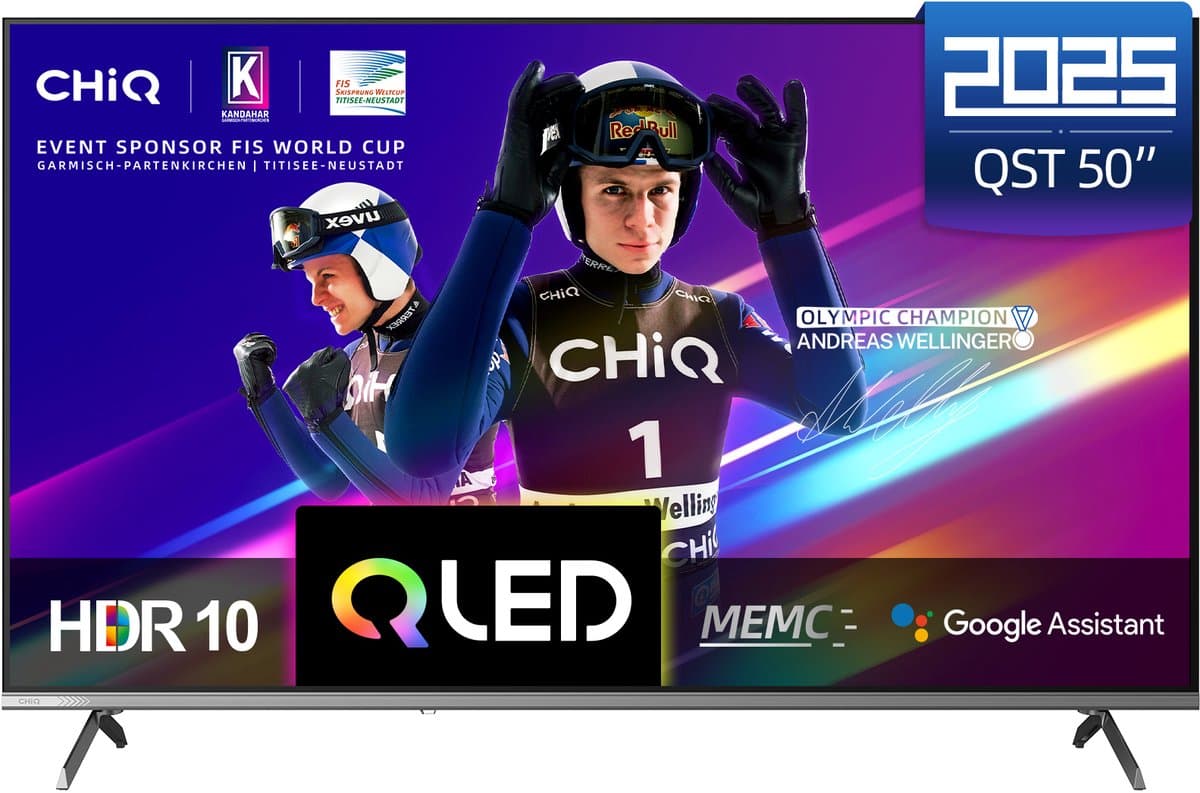 CHiQ U50QST - Smart TV 50 Inch - 4K QLED Google TV - UHD - 2025 Nieuw — afbeelding 1