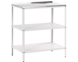 BELIANI VILAMA - Buitenkeuken eiland - Wit - 80x50x92 cm - Staal