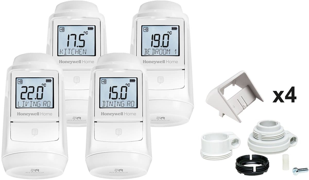 Honeywell Home Evohome HR93 Radiatorthermostaat - 4 stuks — afbeelding 1