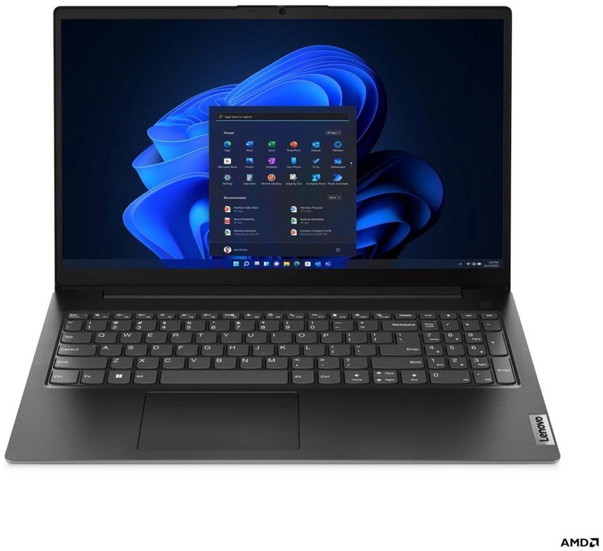 Ryzen 5 15.6" Zakelijke Laptop / Notebook - AMD R5 7520U - 2TB SSD - 16GB RAM - Windows 11 PRO - Powered by Lenovo V15 G4 Series — afbeelding 1