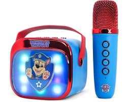 Paw Patrol - karaoke set voor kinderen - draadloze microfoon en speaker - met lichteffecten - stemvervorming