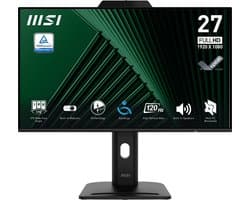 MSI PRO MP272PMG - Full HD - 120Hz - Webcam - 4 Way Adjustable - Speakers - 27 inch