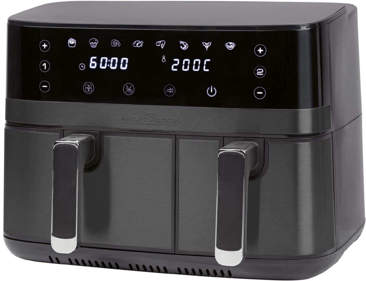 ProfiCook FR 1295 H -Dubbele Heteluchtfriteuse - 9 Liter (1x5.5L +1x 3.5L) — afbeelding 1