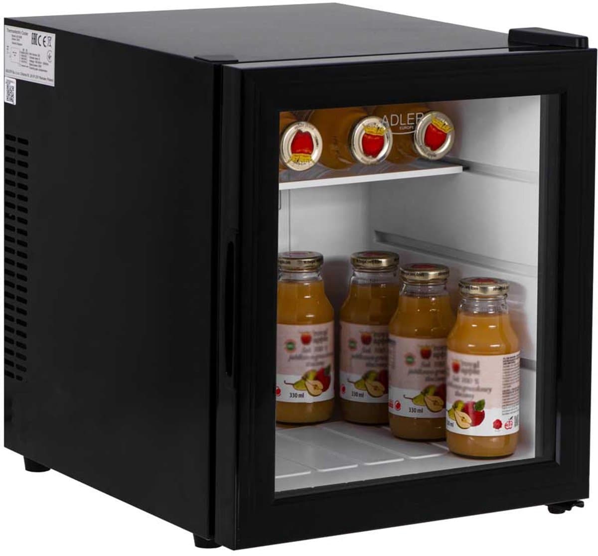 Adler AD8088 Serie - Thermo-elektrische Koeler - Zwart - Glazen Deur - LED-Verlichting — afbeelding 1