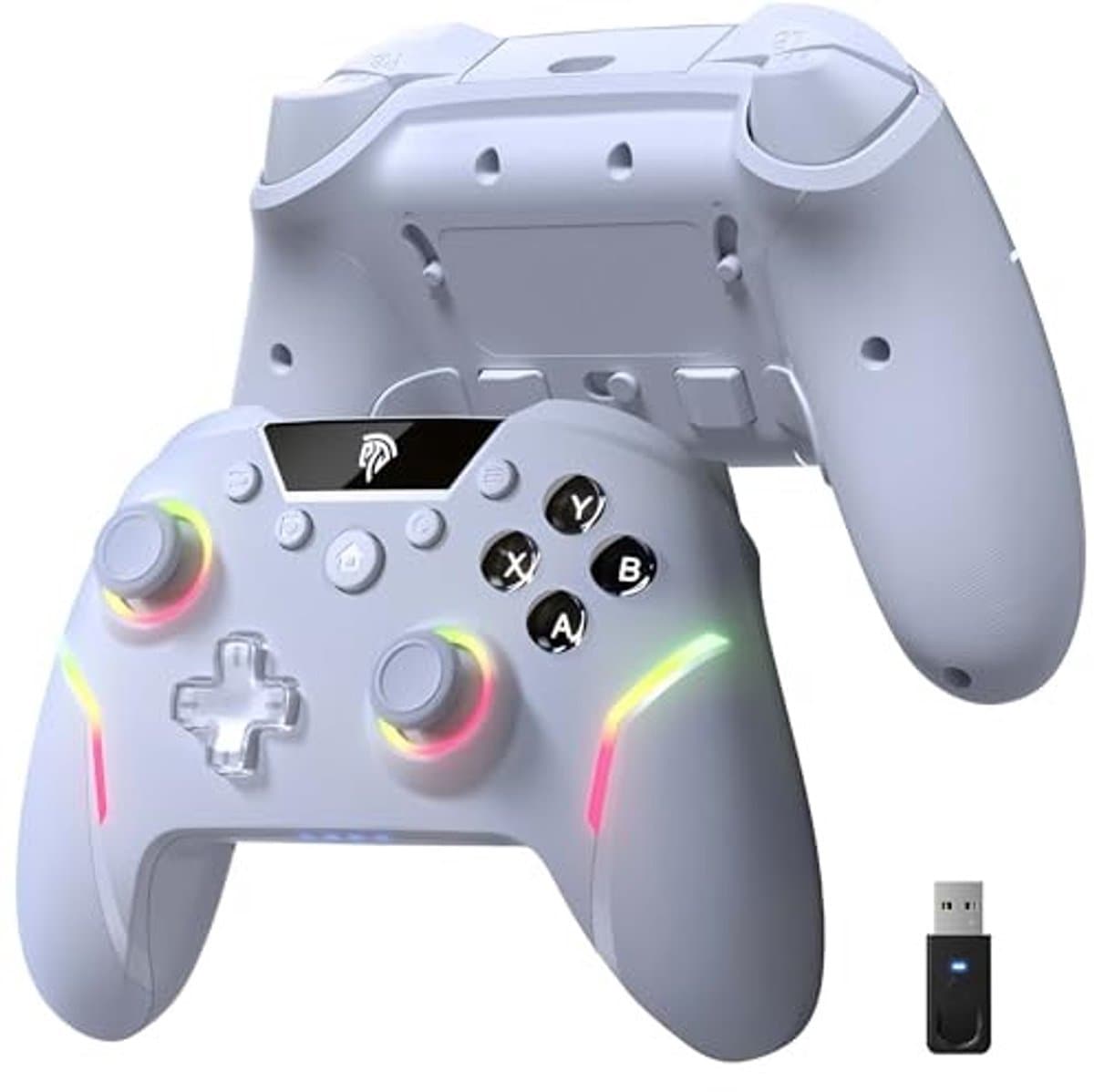 EasySMX X20 Draadloze Controller, Hall Effect Joysticks, Programmeerbaar - Wit — afbeelding 1