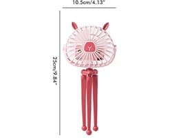 360° Rotating Handheld Fan - Ultra Quiet Clip-on Fan voor Strollers en Personal Gebruik