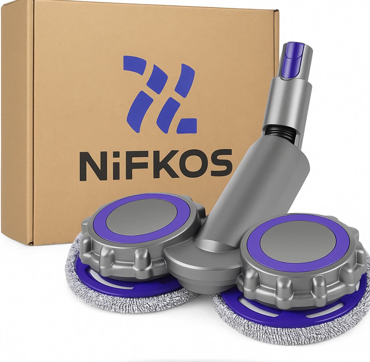 Nifkos Mop Geschikt voor Dyson V7 V8 V10 V11 V15 - Incl 6 Dweil Pads - Dweil - Dweilsysteem - Opzetstuk Dweilapparaat — afbeelding 1