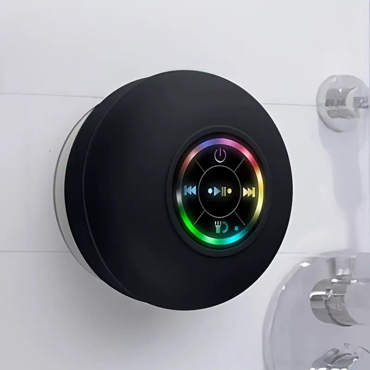 Crrynuo - Bluetooth Speaker - Draadloze Speaker - 8.5*8.5Cm - 1 Stuk - USB Opladen - Zwart — afbeelding 1