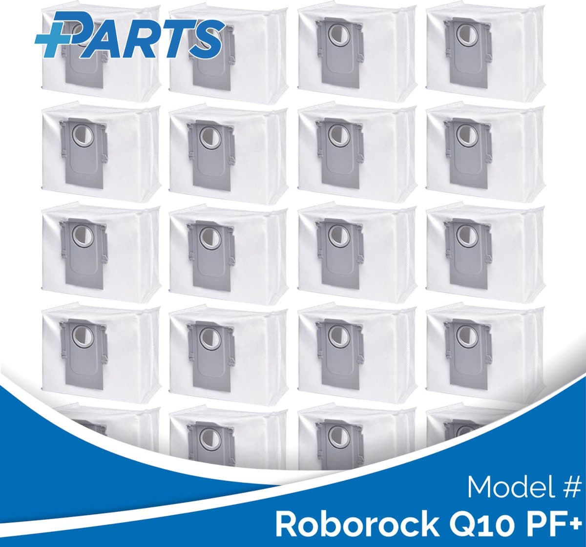 Roborock Q10 PF+ Stofzakken (20 Stuks, Plus.Parts® alternatief voor 8.02.0132) — afbeelding 1