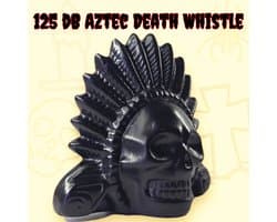 Azteekse Doodsfluit / Aztec Death Whistle - Geschenkverpakking / Giftbox - 125 dB - Handgemaakt van Duurzaam Keramiek - Realistisch Angstaanjagend Geluid