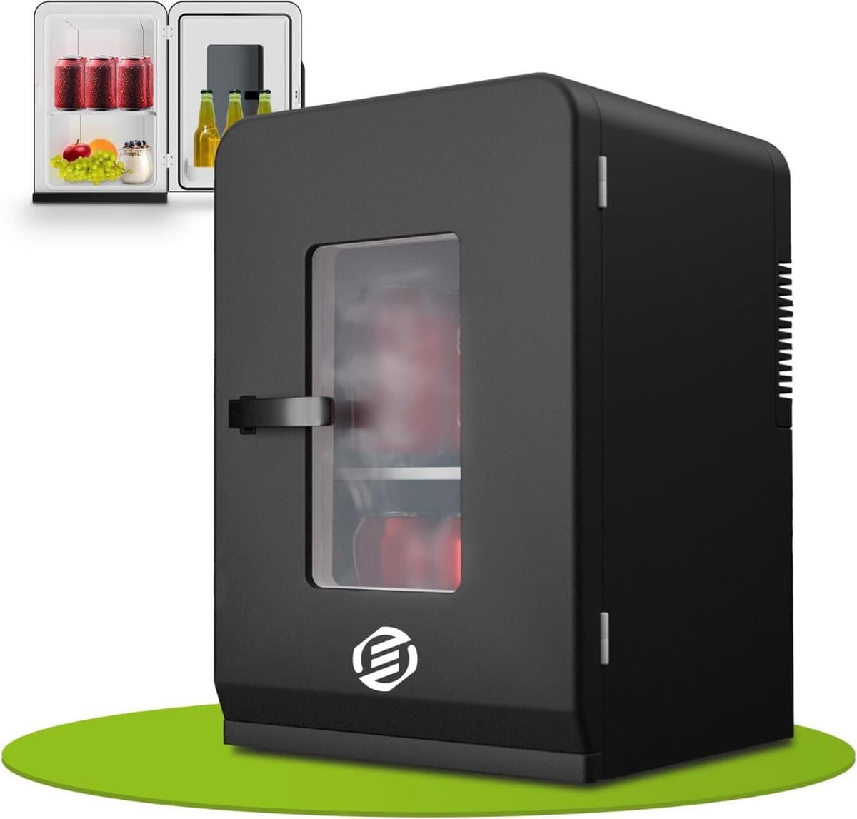 Equivera Mini Fridge for Drinks - Kleine Koelkast - Mini Koelkasten - Minibar - Mini Fridge - Mini Koelkast - Mini Koelkastje - Must have voor in Huis! — afbeelding 1