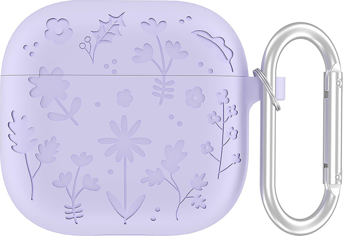YONO Hoesje geschikt voor Airpods 4 - Case - Special Siliconen - Lila — afbeelding 1