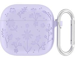 YONO Hoesje geschikt voor Airpods 4 - Case - Special Siliconen - Lila