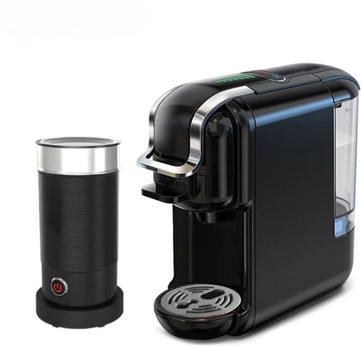 Koffiezetapparaat/melkopschuimer - Zwart - Koffie - Koffiemachine - 5-in-1 Compatibel ontwerp - Koud/warm functie - Koffiezetapparaat cups — afbeelding 1