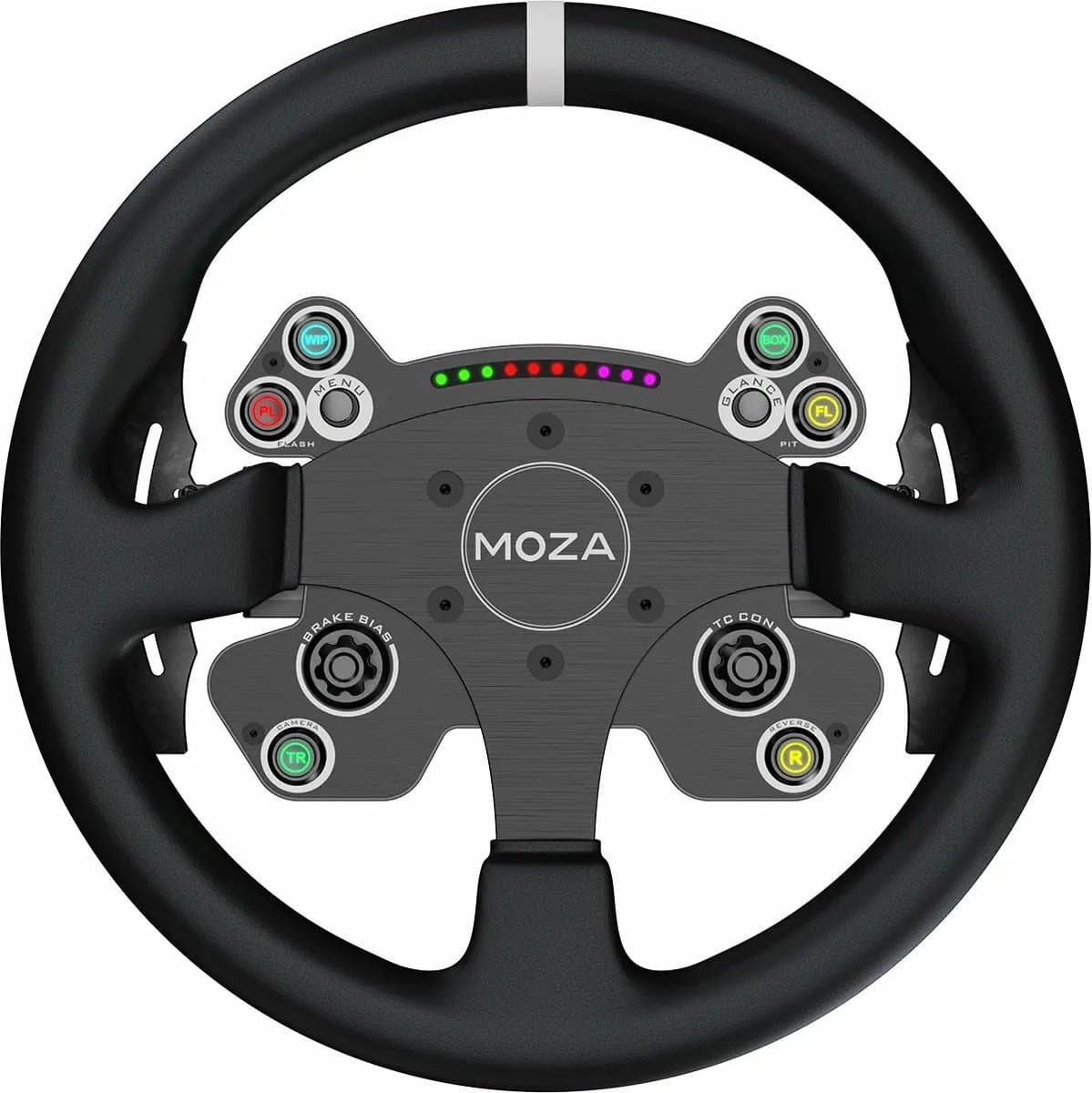 Moza Racing CS V2P – 330 mm sim racing stuurwiel – zonder basis – aluminium frame, magnetische shifters & RGB-knoppen - PC — afbeelding 1