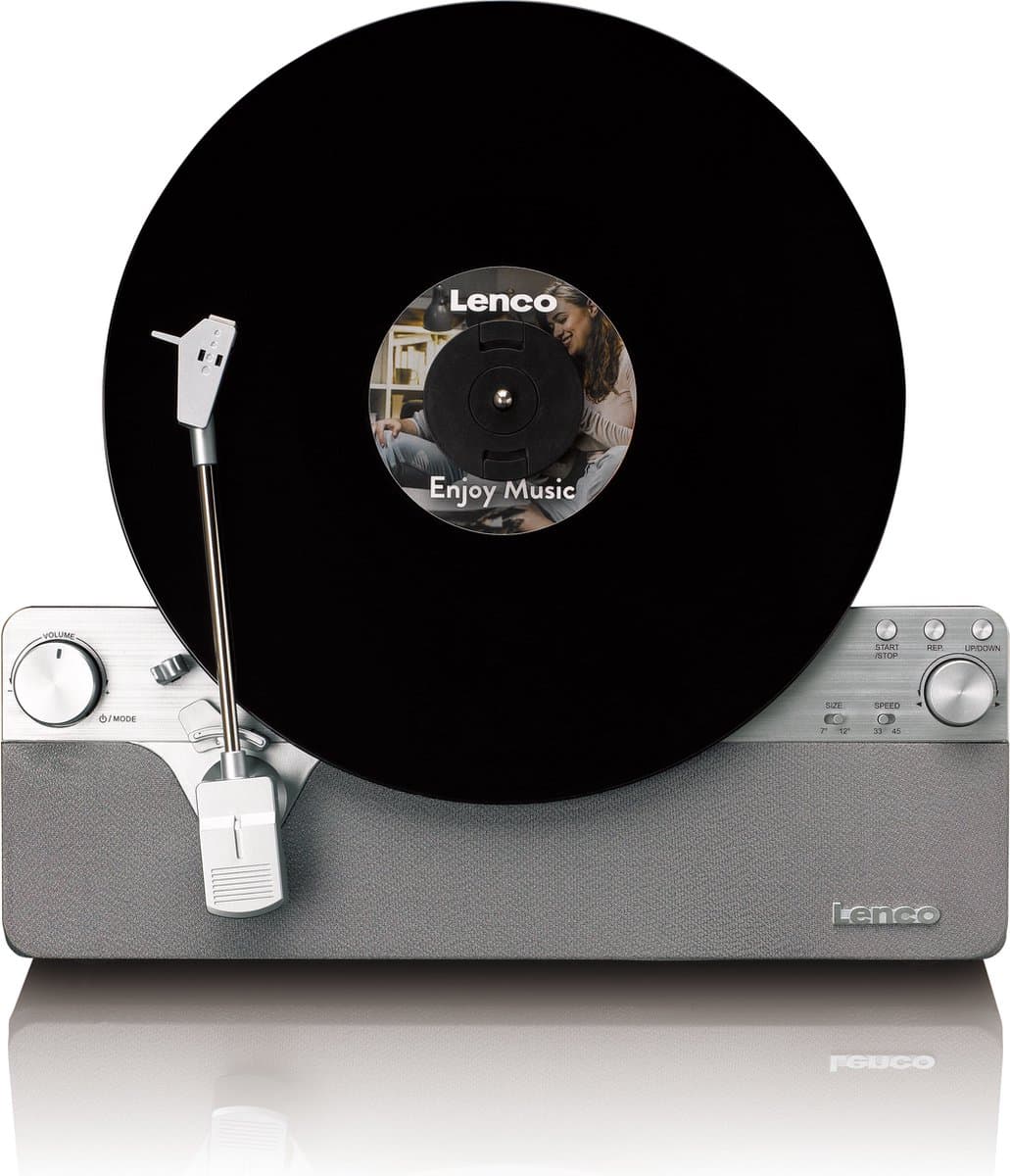 Lenco Platenspeler - Verticale Platenspeler - Volledig automatisch - Bluetooth - LSA-071SI - Grijs — afbeelding 1