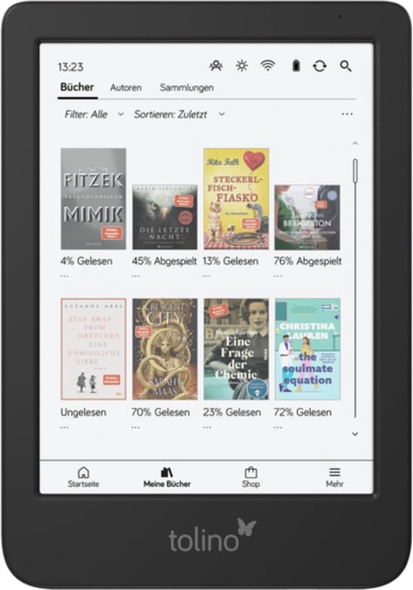 Tolino shine color e-book reader Touchscreen 16 GB Wifi Zwart — afbeelding 1