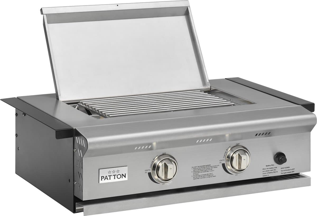 Patton Patron inbouw gasbarbecue 2-brander — afbeelding 1