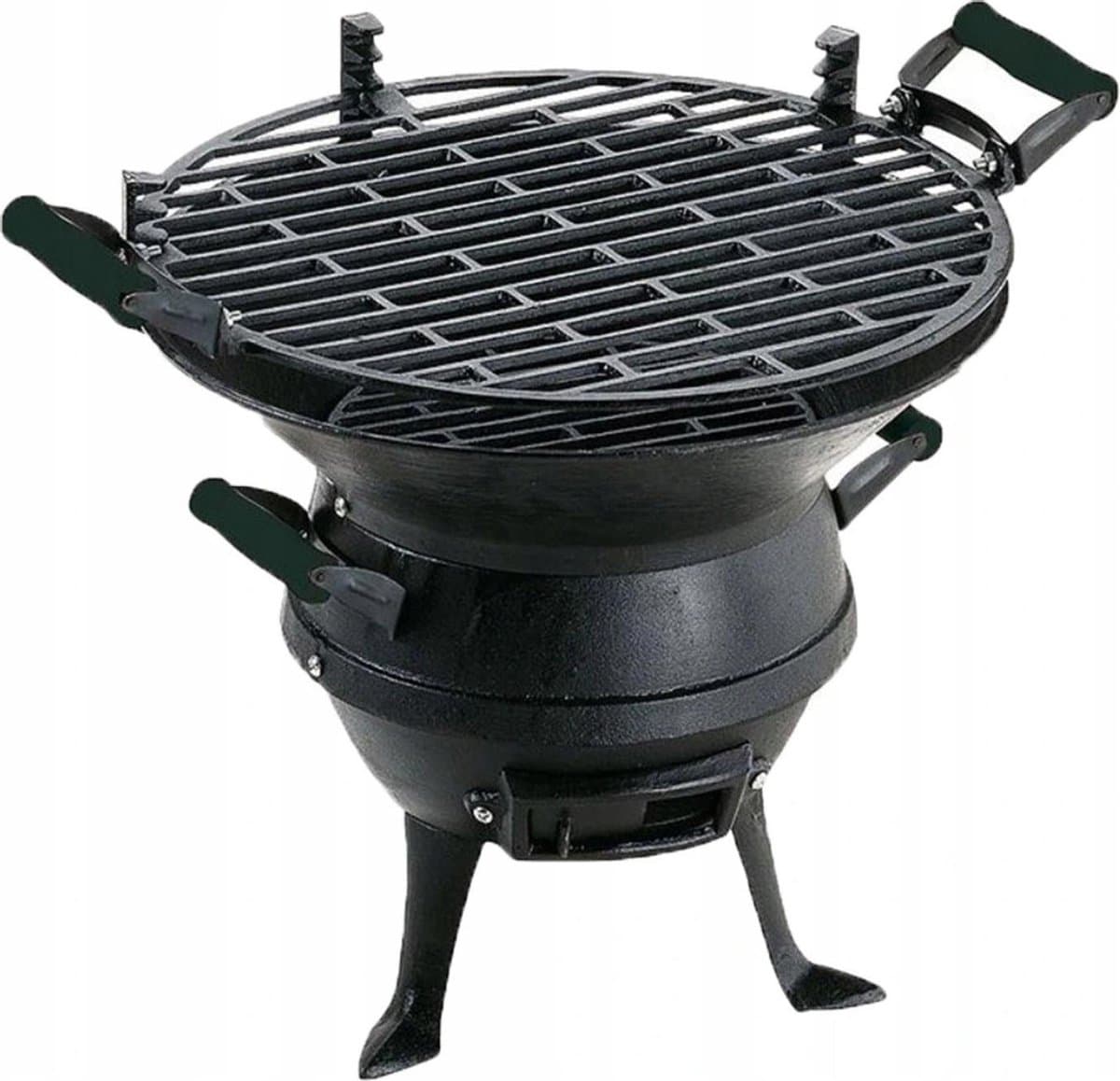 Master Grill & Party MG630 - Gietijzeren Houtskoolbarbecue - Hoogte Verstelbaar - Zwart — afbeelding 1