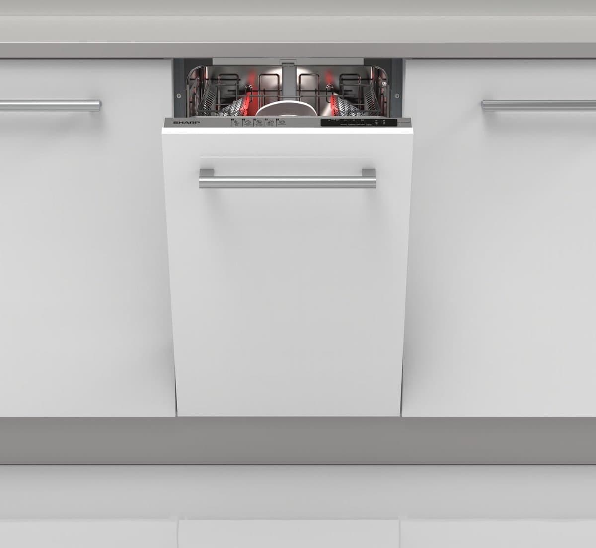 Sharp QWNS14I49EXEU - Volledig integreerbare vaatwasser — afbeelding 1