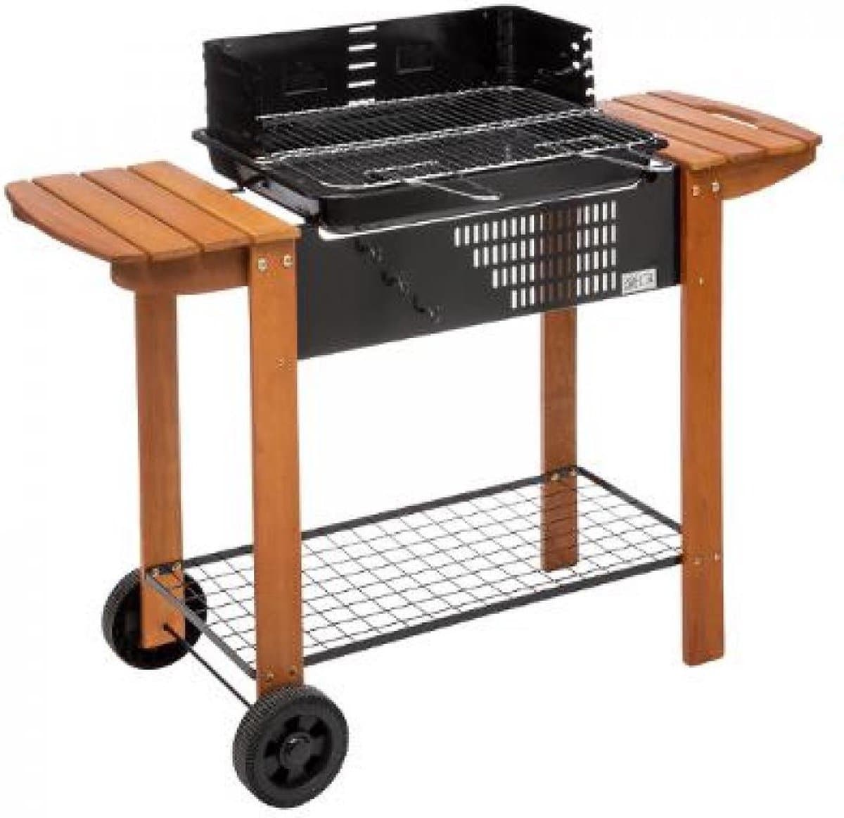 bbq houtskool clorinda / trolley, zwart — afbeelding 1