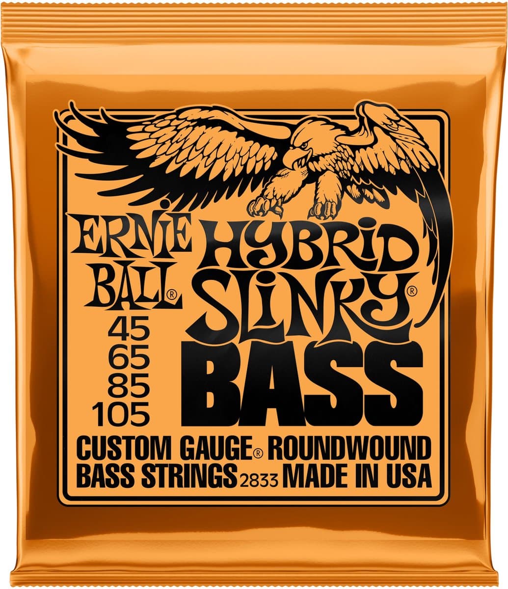 Ernie Ball Hybrid Slinky - Basgitaar Snaren - 45-105 - Nickel Wound - Bright Tone — afbeelding 1