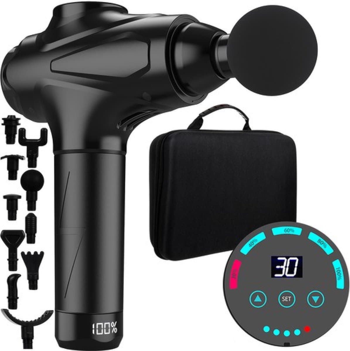 Massagepistool - Professioneel Massagegun - Inclusief Koffer - Massage Pistool - Massage Gun - Massage Apparaat - spier ontspanner — afbeelding 1